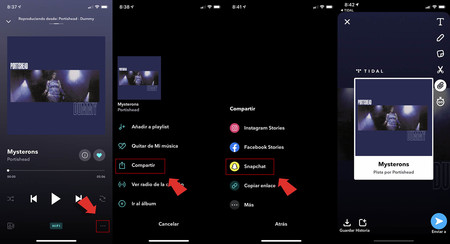 Tidal Y Snapchat