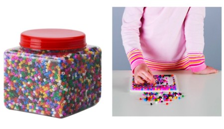 Píxel Art con cuentas de plástico multicolor: el último entretenimiento de los peques