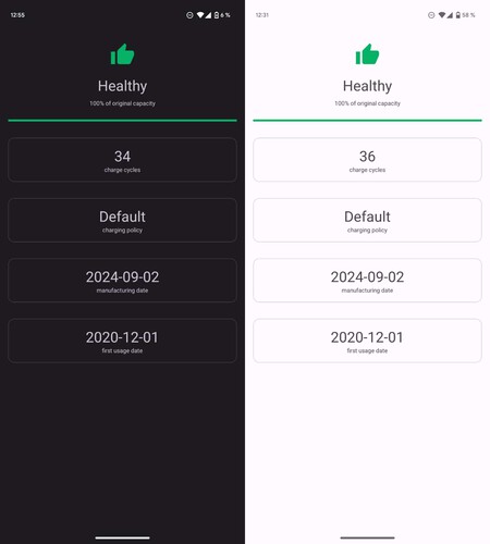 Ciclos Carga Android 14
