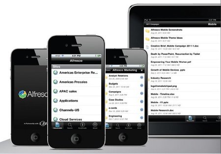 Alfresco se vuelve móvil con aplicaciones para iOS