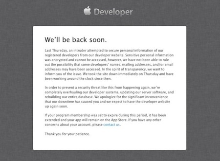 Apple reconoce que su web de desarrolladores fue atacada, pero sin acceso a información "sensible"