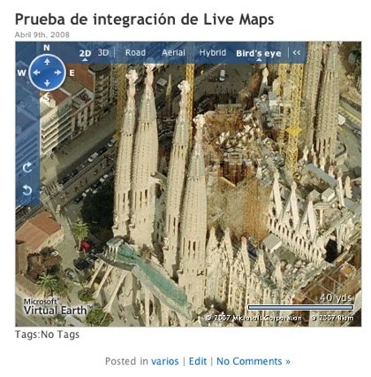 Plugin para integrar Windows Live Maps con Wordpress