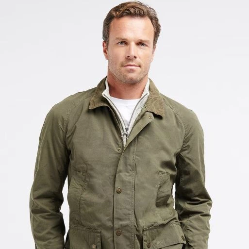 Barbour
Chaqueta de hombre en algodón con cierre de cremallera