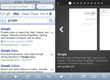Google Instant Preview, las vistas previas de resultados de búsqueda llegan al iPhone