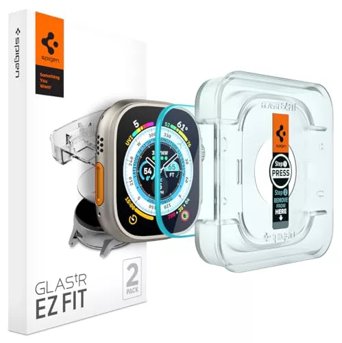 Spigen EZ Fit Protector Pantalla [2 Unidades] para Apple Watch Ultra 3 49mm