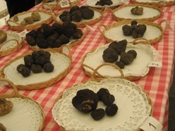 La feria del Tartufo en Alessandría, Italia