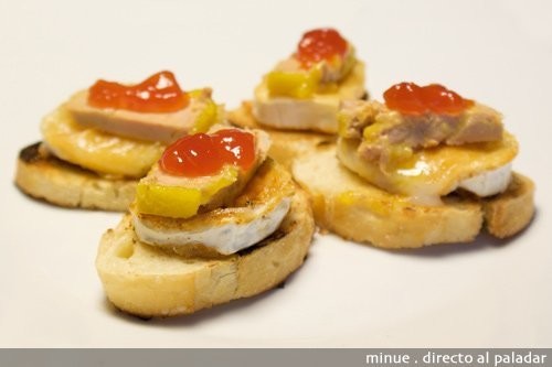 Montadito de foie