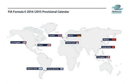 La FIA revela el calendario provisional de carreras de la Fórmula E