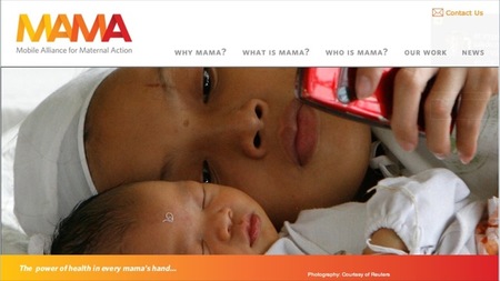 La Mobile Alliance for Maternal Action (MAMA) trabaja para mejorar la esperanza de vida con teléfonos móviles