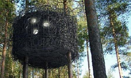 Suecia: inauguran un hotel con habitaciones suspendidas en los árboles
