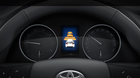 Toyoya Hybrid 04 Geneva Ms 2015 Pre Collision System Dashboard 01