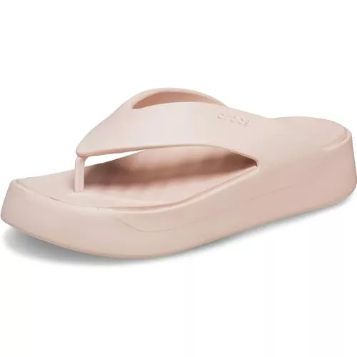 Crocs Mujer Getaway Platform Flip Chancla de dedo, Quartz, 39/40 EU