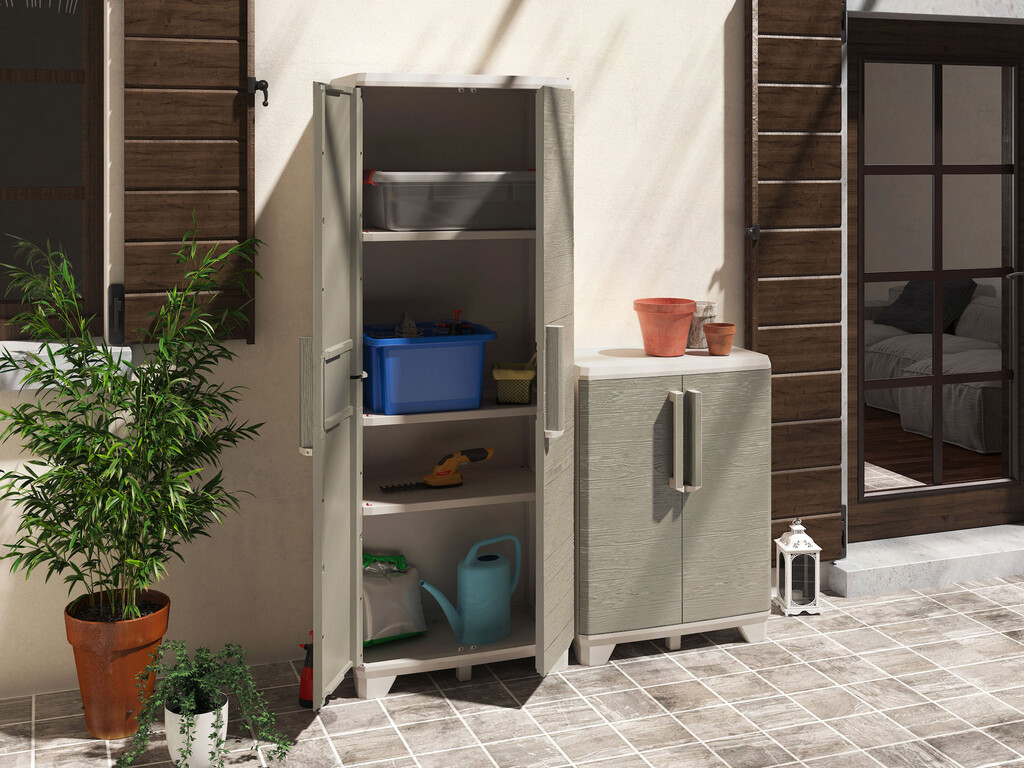 13 prácticos muebles de almacenamiento de exterior, para recoger jardín