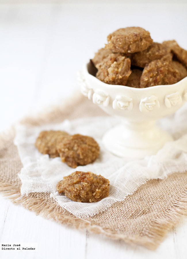 Receta de galletas de avena y manzana sin huevo, azúcar y lácteos