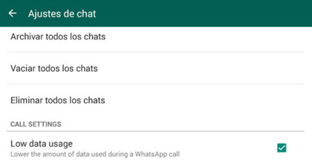 La nueva función de ahorrar datos en las llamadas por WhatsApp disminuye a la calidad de 2G