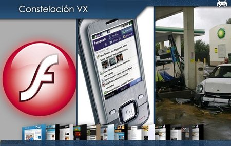 Flash Player 64 bits para Mac OS X, el teléfono de Facebook y el bestiajo que estampó un Porsche en una gasolinera. Constelación VX (XXIII)