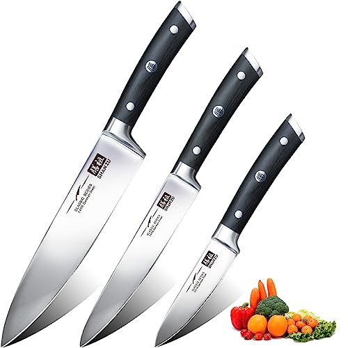 SHAN ZU Juego de Cuchillos de Cocina 3 Piezas