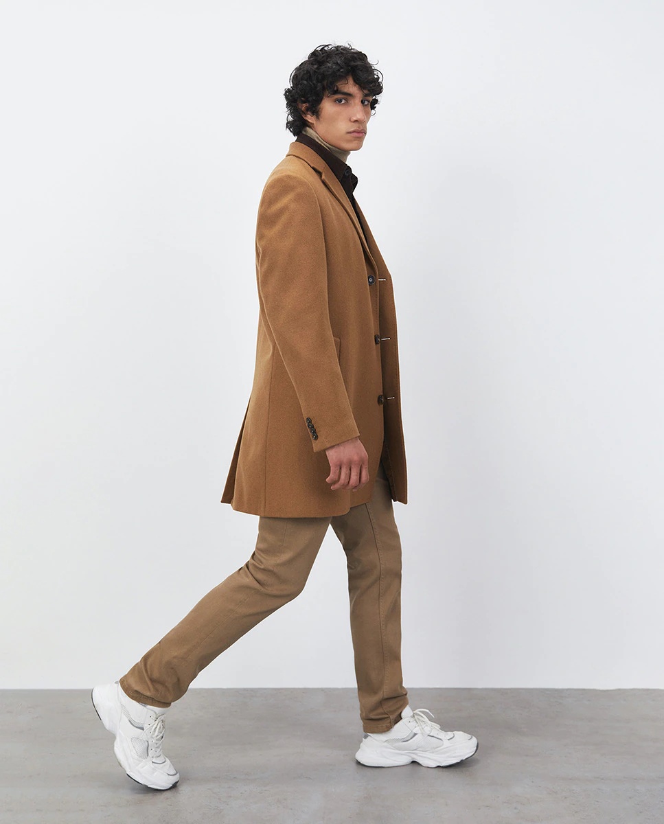 Abrigo camel