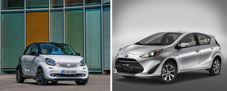 Toyota Prius C vs. Smart ForFour: Analizamos a dos héroes del hypermiling