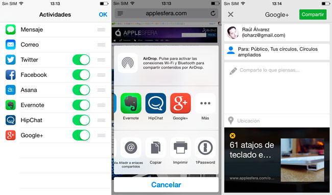 Ios Sim Google Extension Google+ para iOS se actualiza con aumento en resolución y soporte para ...