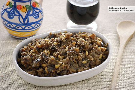 Morcilla de verano. Receta vegetariana