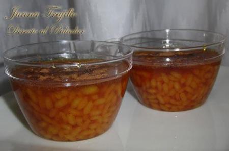 Arroz con miel. Receta