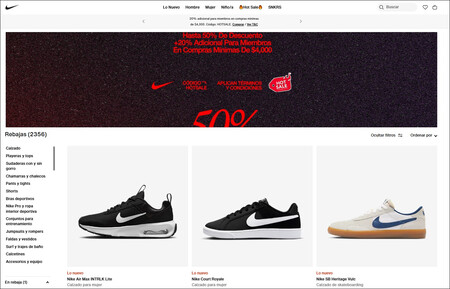 Nike Oferta Descuento Hot Sale 2025 Mexico