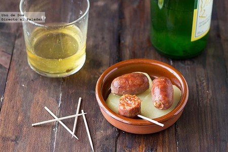 Cómo hacer chorizos a la sidra. Receta