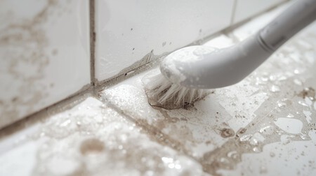 Imagen De Limpieza De Las Juntas De La Banera