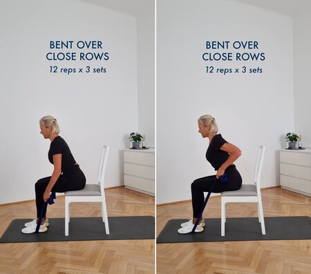 Ejercicios de fuerza con silla