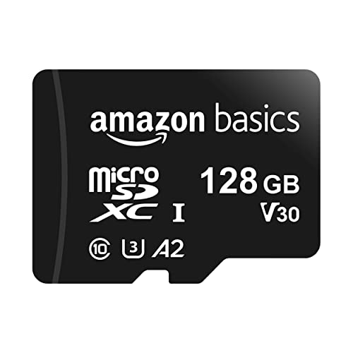 Amazon Basics - MicroSDXC, 128 GB, con Adaptador SD