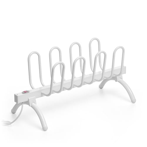 InnovaGoods® Tendedero Secador Eléctrico de Calzado, 80W, capacidad 4 pares, resistente al Agua IPX2, secado rápido, bajo consumo, ahorra espacio, ideal para invierno, Medidas aprox 71 x 32 x 30 cm