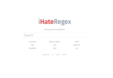 iHateRegex, la web que nos permite consultar, verificar y visualizar expresiones regulares