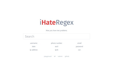 iHateRegex, la web que nos permite consultar, verificar y visualizar expresiones regulares