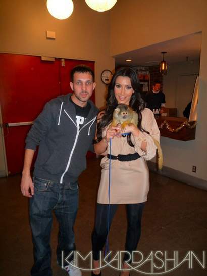 Kim Kardashian atacada por un mono