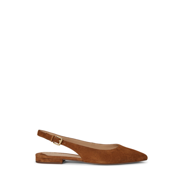 Zapato destalonado plano Londyn de ante