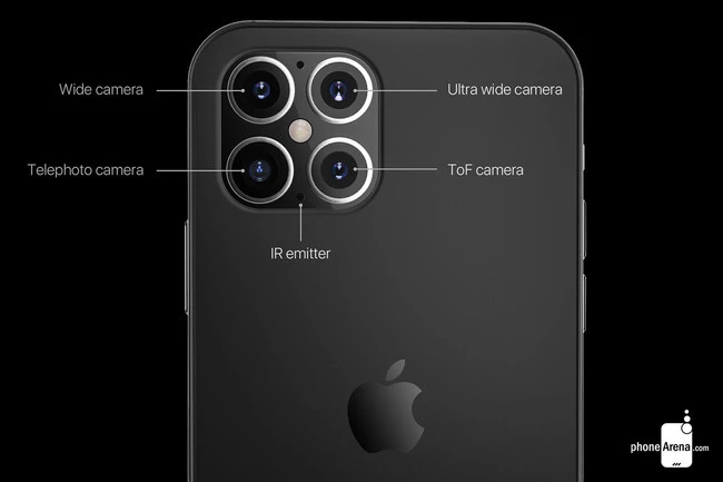 Conepto de cámaras del iPhone 12