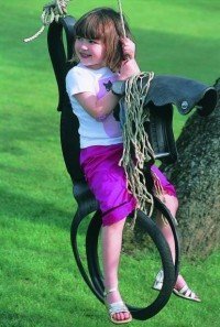 Tyre Horse Swing: el caballo de caucho