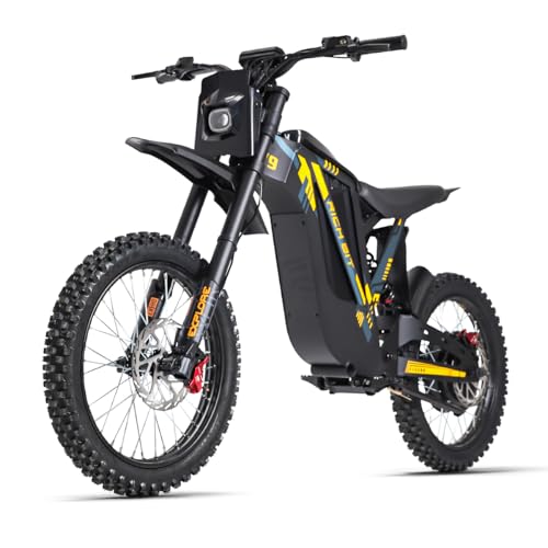 Moto eléctrica para Adultos Antgooat V9, batería de 48 V, autonomía de 60 kilómetros, Llantas de 17 Pulgadas, Modelo Todoterreno, para Adultos, par Motor de 80 NM, Doble suspensión