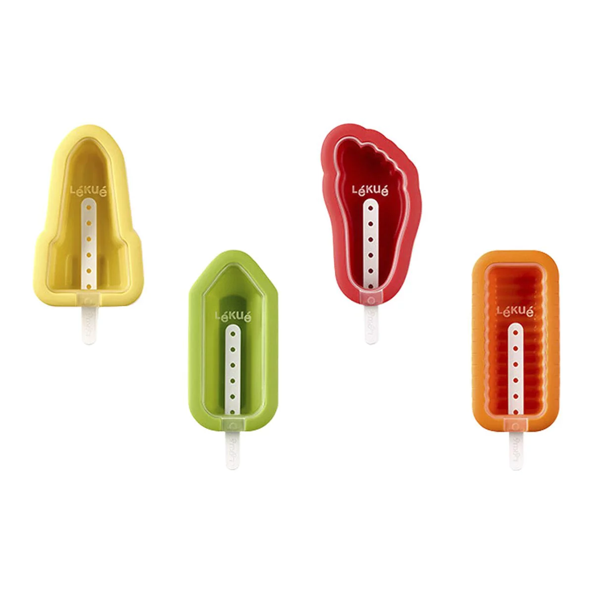 Set de 4 moldes para helado Icónicos Lékué