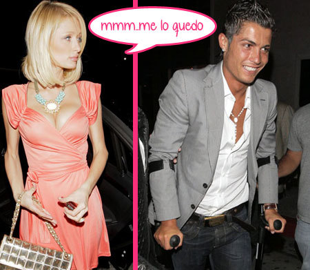 Paris Hilton acosa a Cristiano Ronaldo