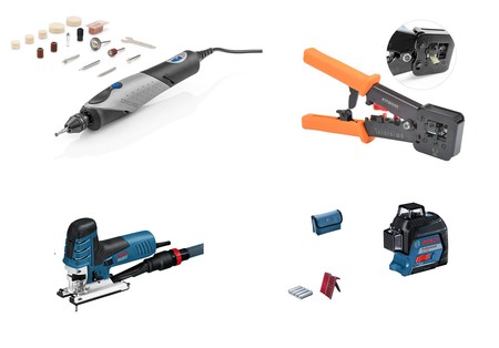 Ofertas del día en bricolaje en Amazon: Crimpadoras, niveles láser o sierras de calar de marcas como Dremel o Bosch
