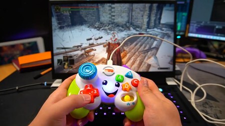 Llevar una broma demasiado lejos es hasta divertido: modifican el mando de Fisher-Price para poder jugar a Elden Ring