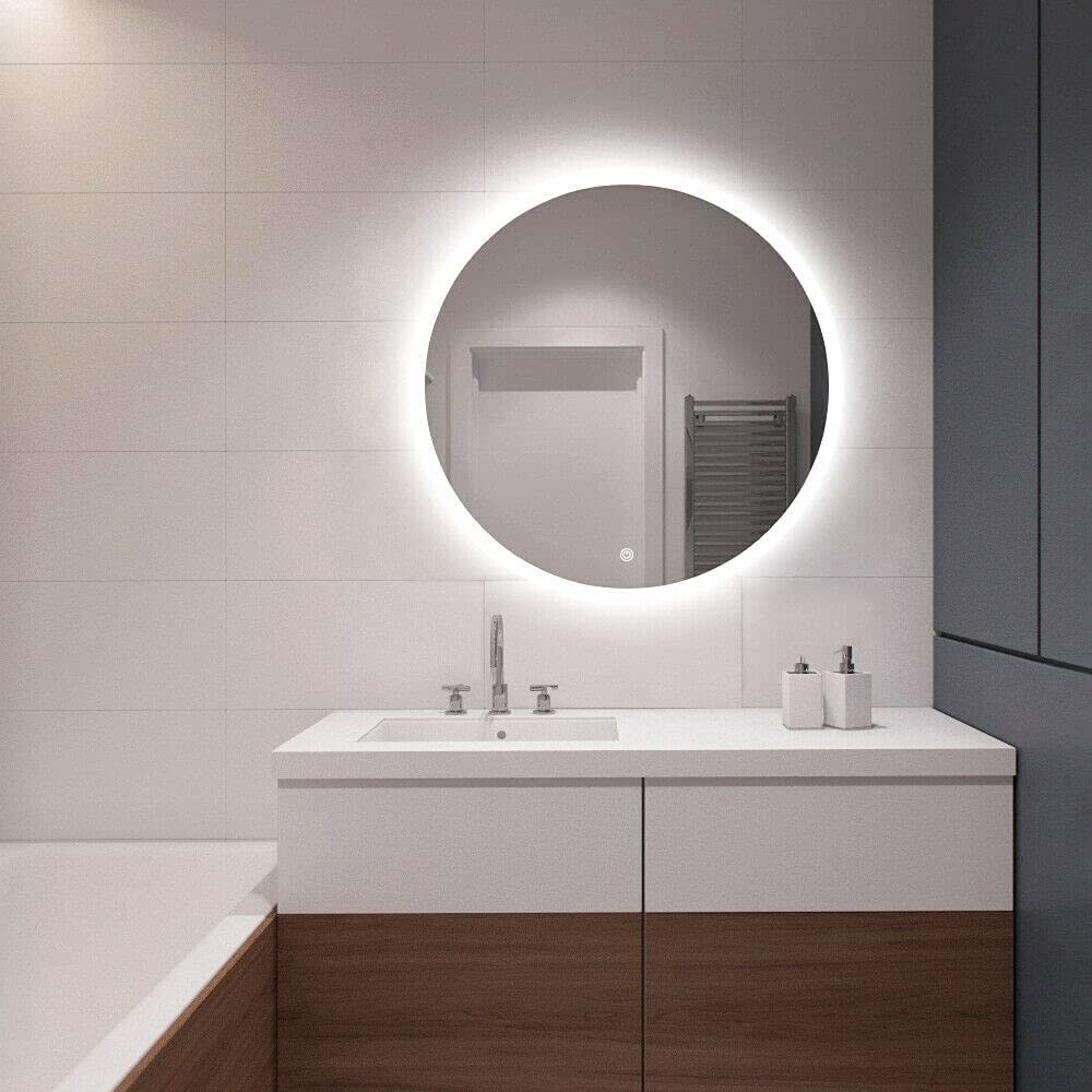 Grand Miroir Mural Dussell CustomGlass - Design Peint, Style Unique - Neuf
