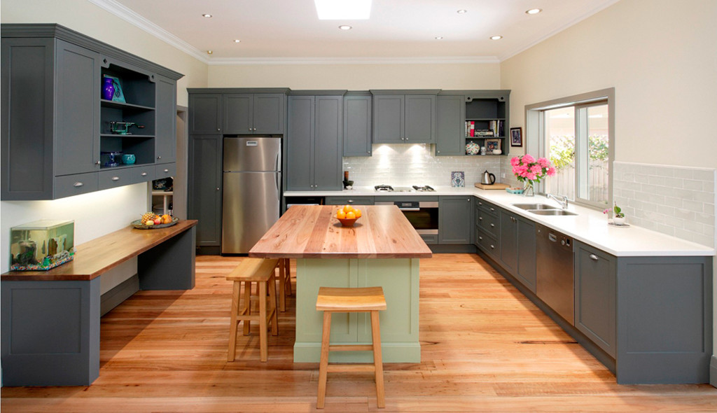 9 cocinas decoradas en colores cálidos