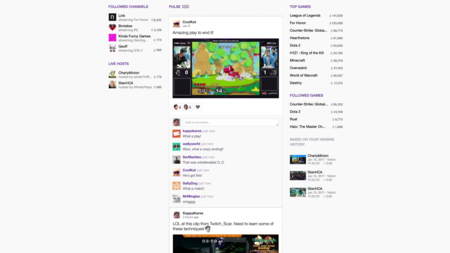 Twitch anuncia Pulse, su propio feed de noticias "a lo Facebook" para convertirse en red social