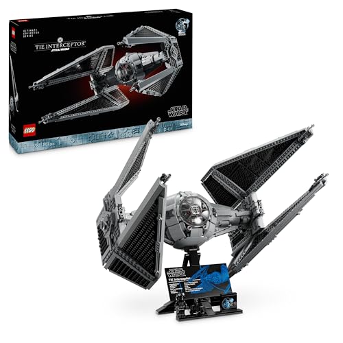 LEGO Star Wars Interceptor Tie Maqueta para Adultos de Construcción Ultimate Collector Series, Caza Estelar para Exponer y Coleccionar, Regalo para Hombres y Mujeres Fans de UCS 75382