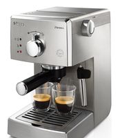 Oferta Flash en Amazon: máquina de café espresso manual  Saeco Poemia Inox HD8427/11 por 119 euros sólo hoy 