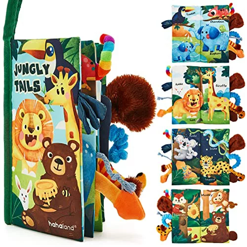 hahaland Libro Bebe Interactivo Juguetes Bebes 0 3 6 12 Meses