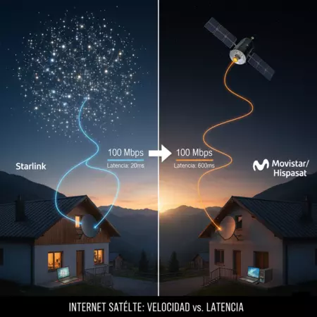 Movistar Satélite vs Starlink